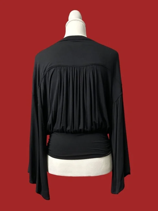 Free People Wrap Blouse with Attached Sash - Picture 3 of 4